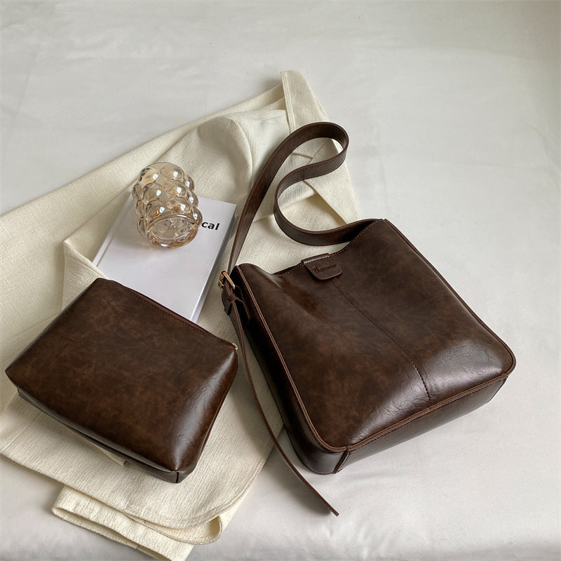 Wholesale Casual Large Capacity PU Shoulder Bag
